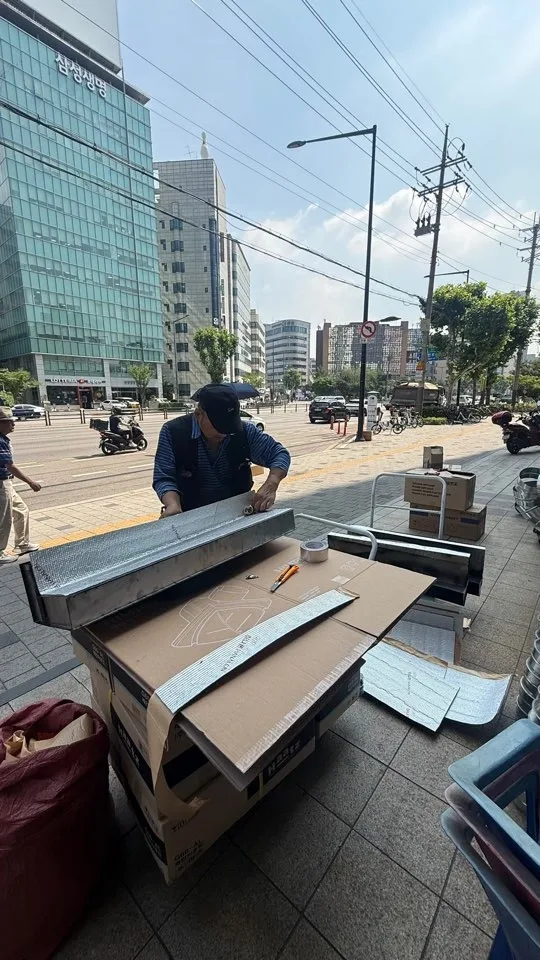 잠실 덕트·환기배관 시공 현장 사진 2
